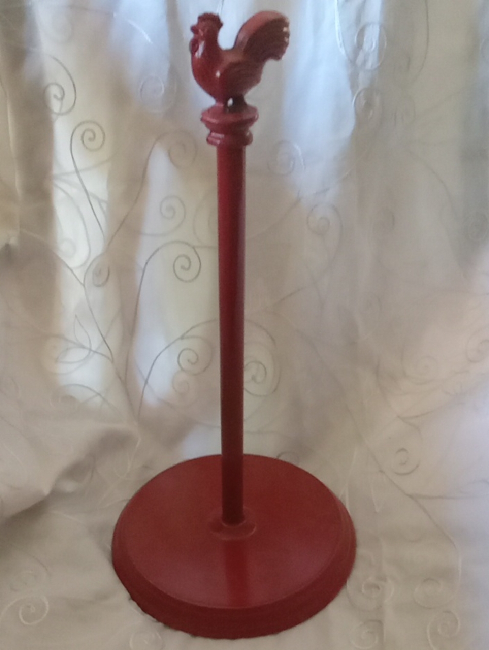 Red Rooster Metal Paper Towel Holder